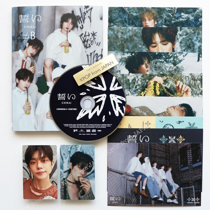 YEONJUN TXT JAPAN CHIKAI Weverse CD + Official Photocard set / POB SOLO