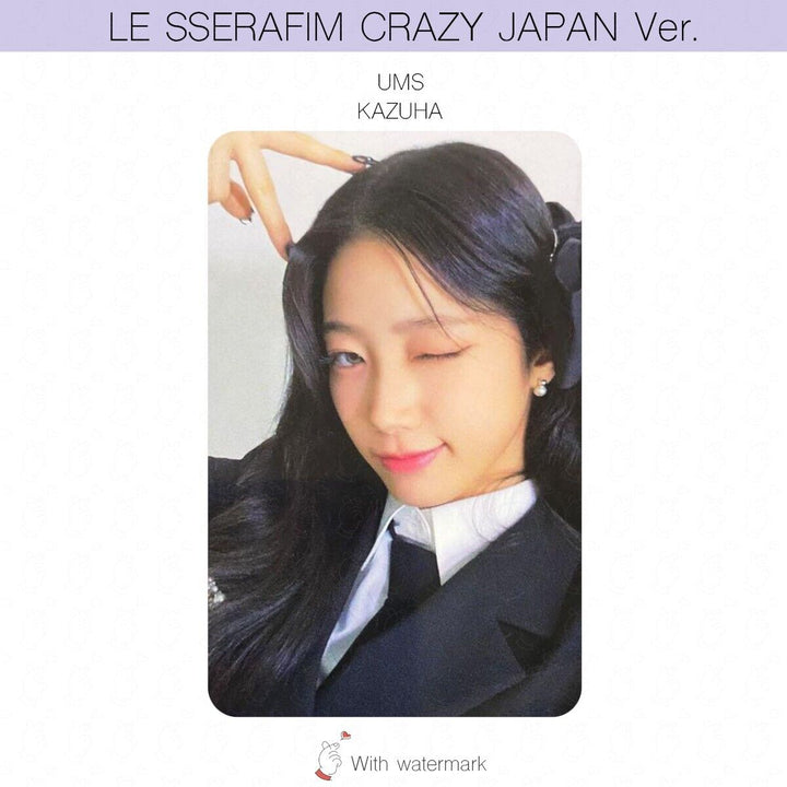 LE SSERAFIM CRAZY JAPAN ver. ALBUM POB LUCKY DRAW PHOTOCARD WEVERSE UMS HMV UNIT