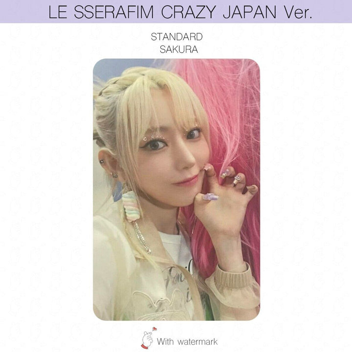 LE SSERAFIM CRAZY JAPAN ver. ALBUM POB LUCKY DRAW PHOTOCARD WEVERSE UMS HMV UNIT