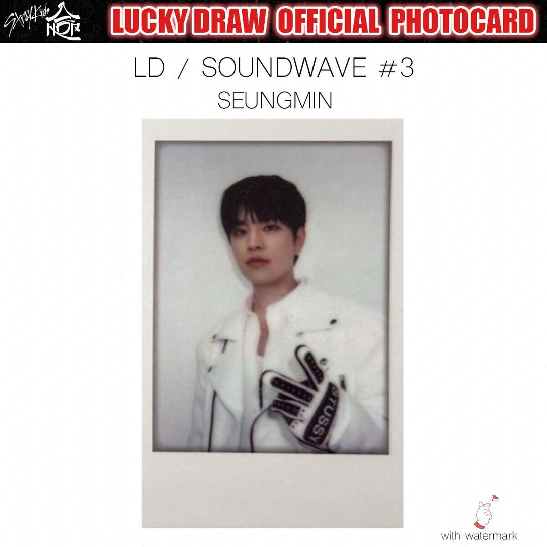 PRE STRAY KIDS HOP LUCKY DRAW SOUNDWAVE POP-UP OFFICIAL PHOTOCARD POLAROID POPUP