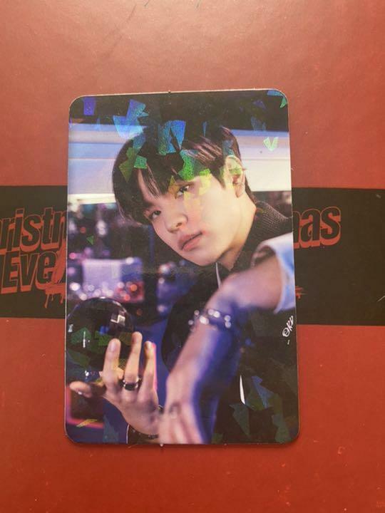 Tarjeta fotográfica oficial de Nochebuena de Seungmin de Stray Kids CONCEPT GLITTER POB PC 