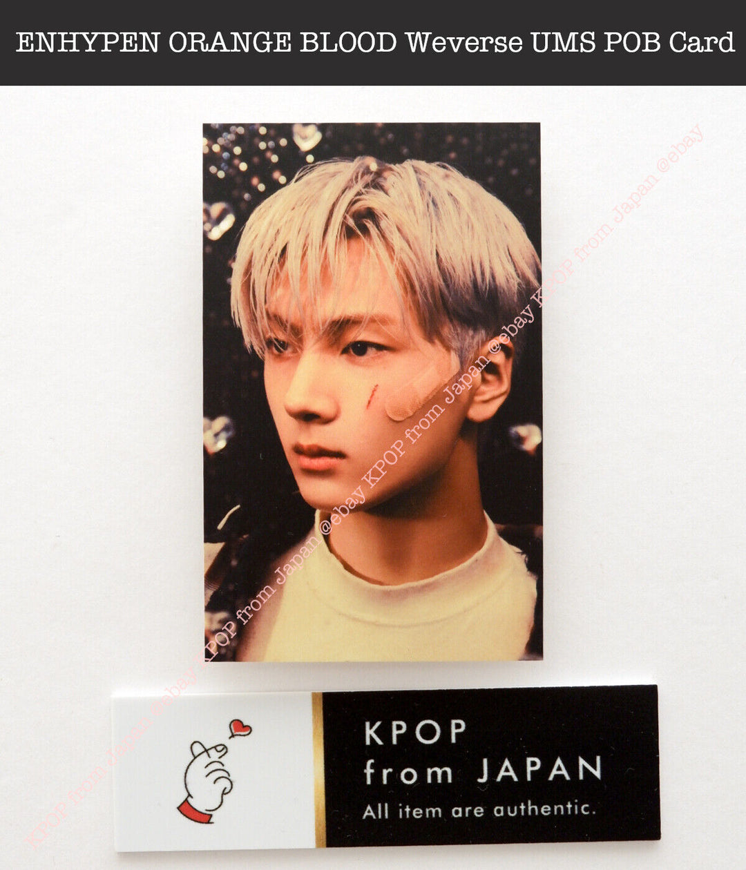 ENHYPEN ORANGE BLOOD  Weverse UMS Japan POB Lucky draw Official Photocard