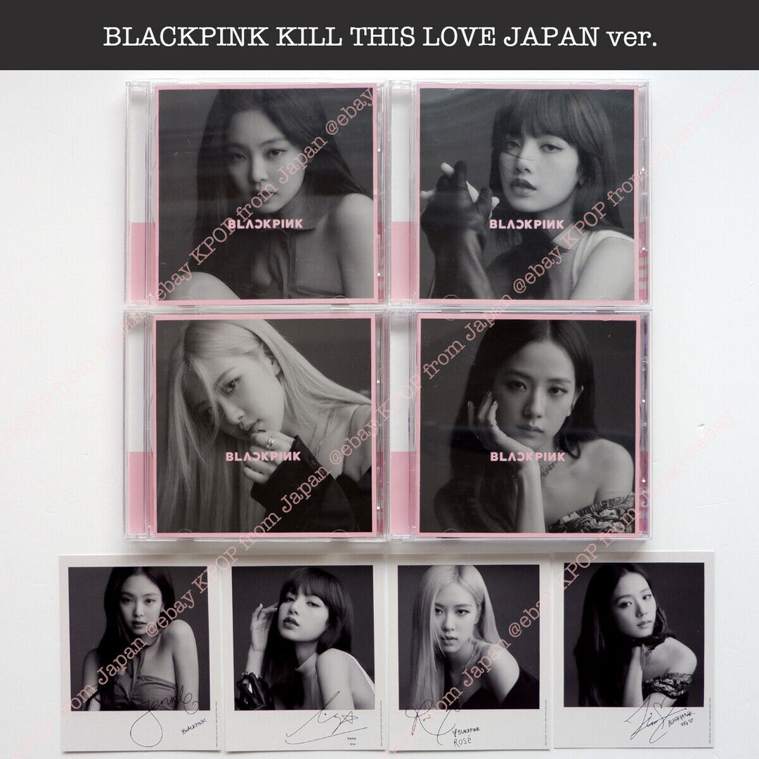 BLACKPINK KILL THIS LOVE JP version CD Official photocard Jisoo Rose Jennie Lisa