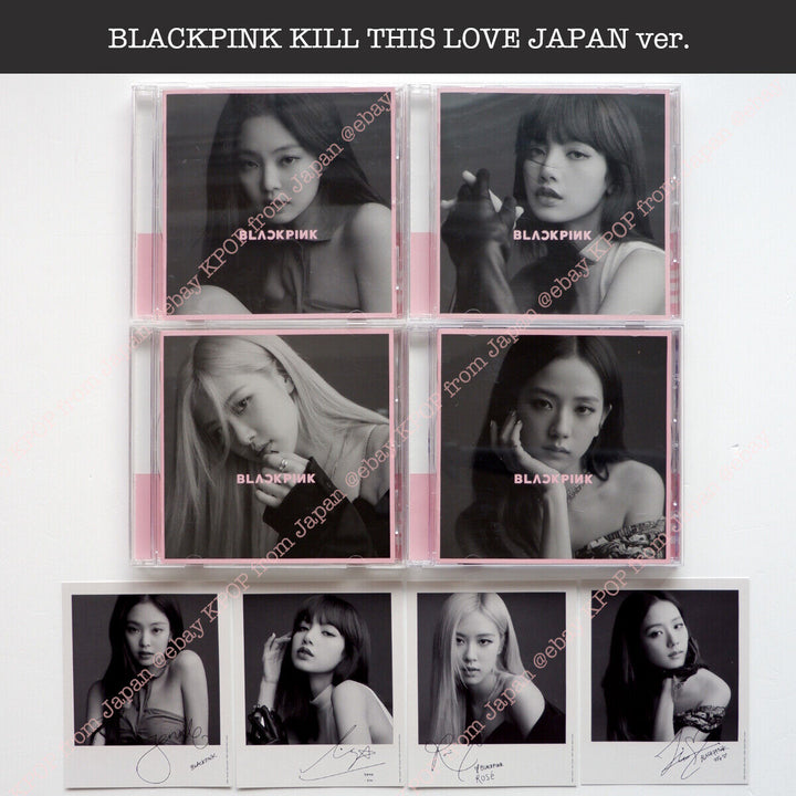 BLACKPINK KILL THIS LOVE Versión JP CD Tarjeta fotográfica oficial Jisoo Rose Jennie Lisa 