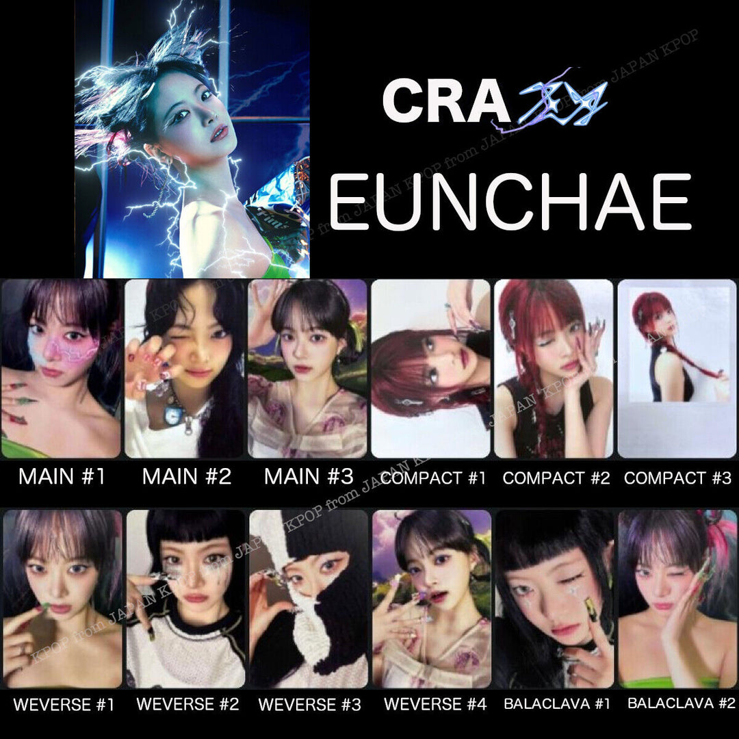 LE SSERAFIM CRAZY ALBUM OFFICIAL PHOTOCARD WEVERSE COMPACT BALACLAVA