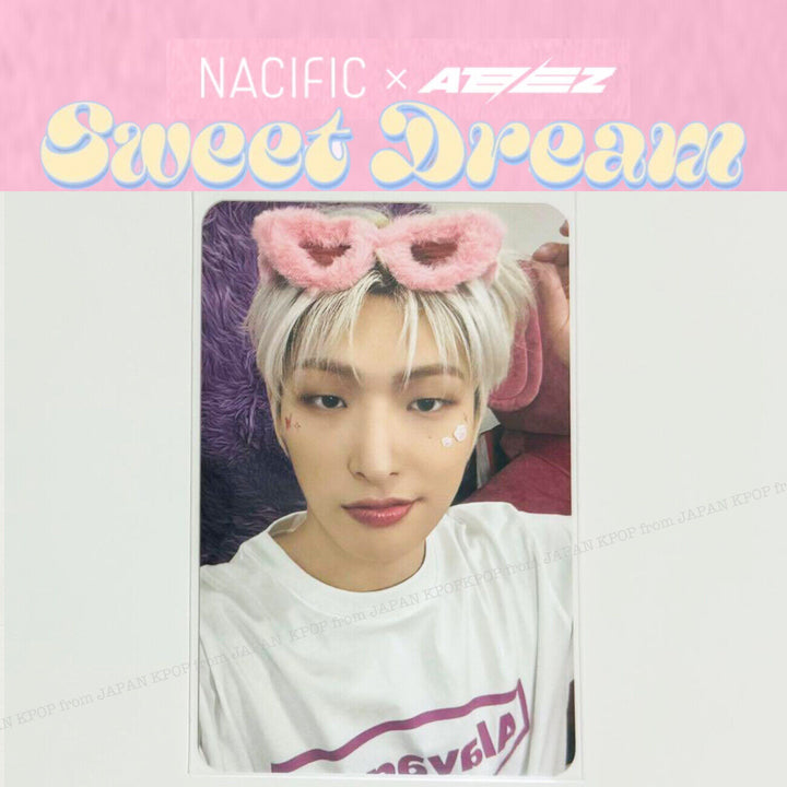 ATEEZ x NACIFIC 7TH SWEET DREAM OFFICIAL PHOTOCARD SEONGHWA MINGI HONGJOONG SAN