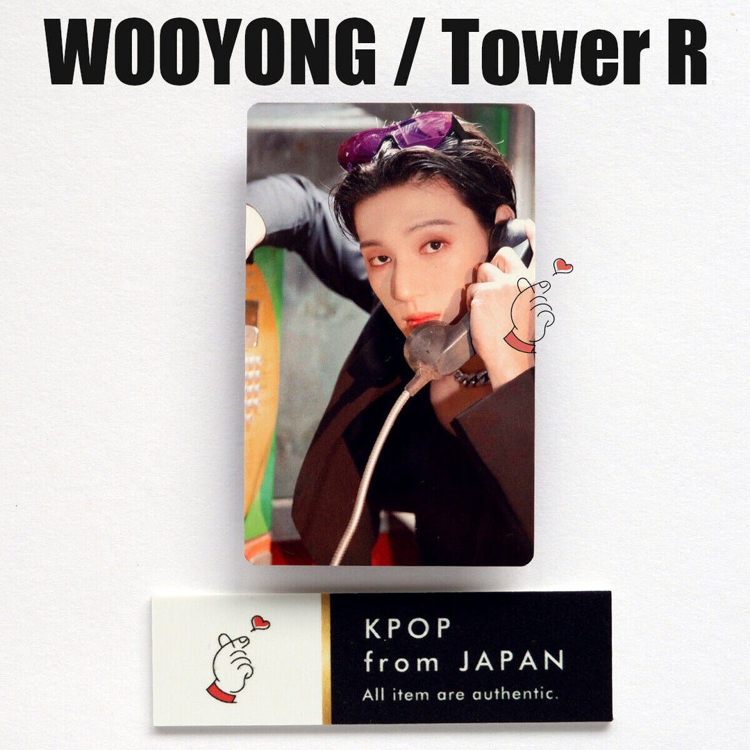 WOOYONG ATEEZ THE WORLD EP.2:OUTLAW POB Tarjeta fotográfica del sorteo Rakuten UMS Japón 