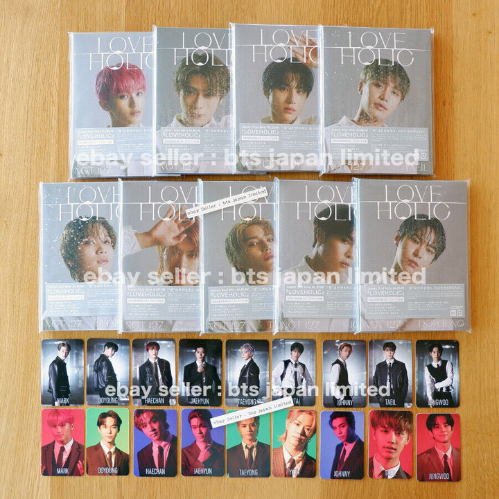 NCT 127 LOVEHOLIC + Juego oficial de 2 tarjetas fotográficas TAEYONG MARK HAECHAN YUTA JAEHYUN 