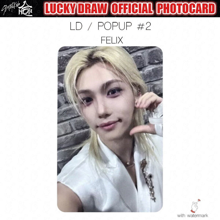 PRE STRAY KIDS HOP LUCKY DRAW SOUNDWAVE POP-UP OFFICIAL PHOTOCARD POLAROID POPUP