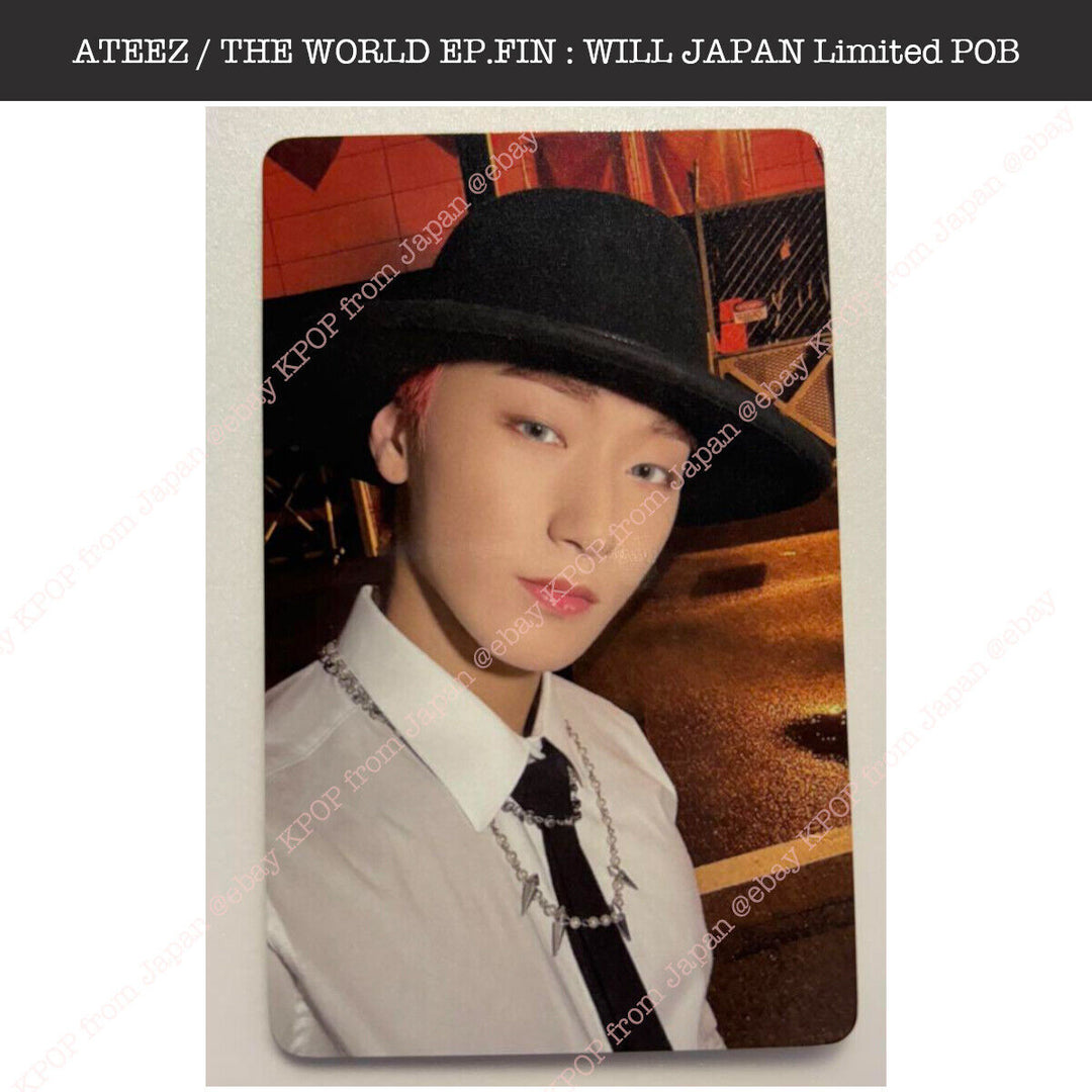 ATEEZ THE WORLD EP.FIN : WILL Tower record Japan Lucky draw Loto Photocard PC