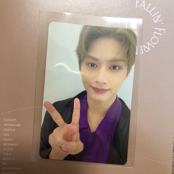 DIECISIETE OFICIAL FALLIN' FLOWER CARAT ver. FAN CLUB Photocard Tarjeta fotográfica 