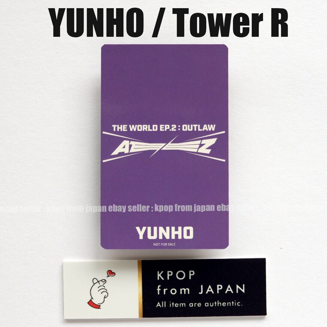 YUNHO ATEEZ THE WORLD EP.2:OUTLAW POB Lucky draw photocard Rakuten UMS japan