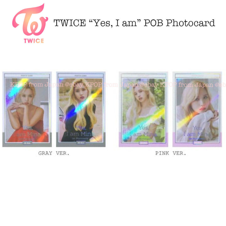 TWICE Yes I am Photocard Mina Sana Dahyun Jihyo Tzuyu Chaeyoung