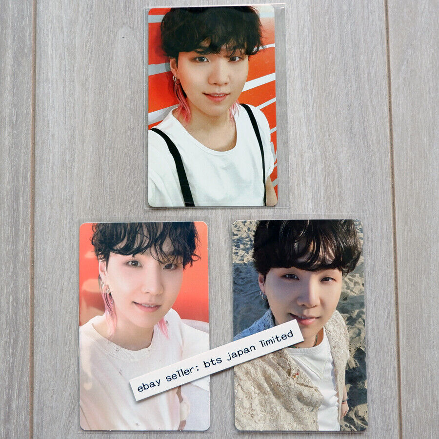 BTS SUGA Butter Official Photo card Cream Peaches Fan club Selfie PC