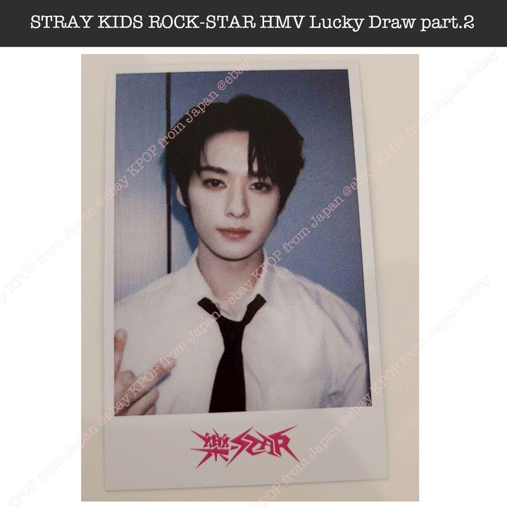 Stray kids ROCK-STAR Japan Limited HMV Sorteo parte.2 Tarjeta fotográfica oficial 