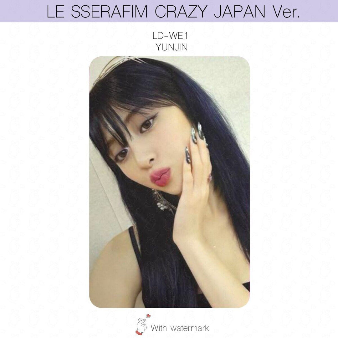 LE SSERAFIM CRAZY JAPAN ver. ALBUM POB LUCKY DRAW PHOTOCARD WEVERSE UMS HMV UNIT