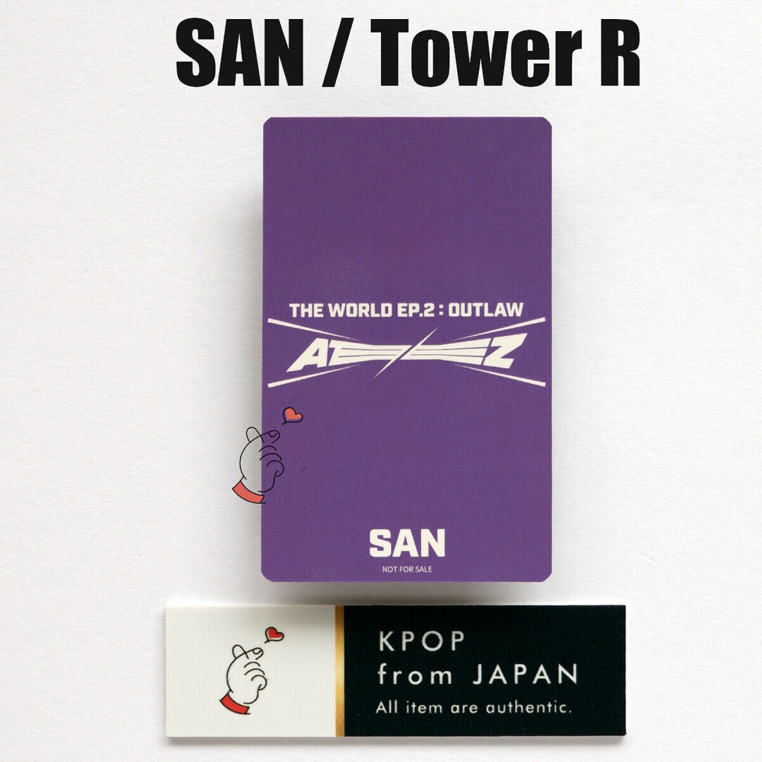 SAN ATEEZ THE WORLD EP.2:OUTLAW POB Lucky draw photocard Rakuten UMS japan