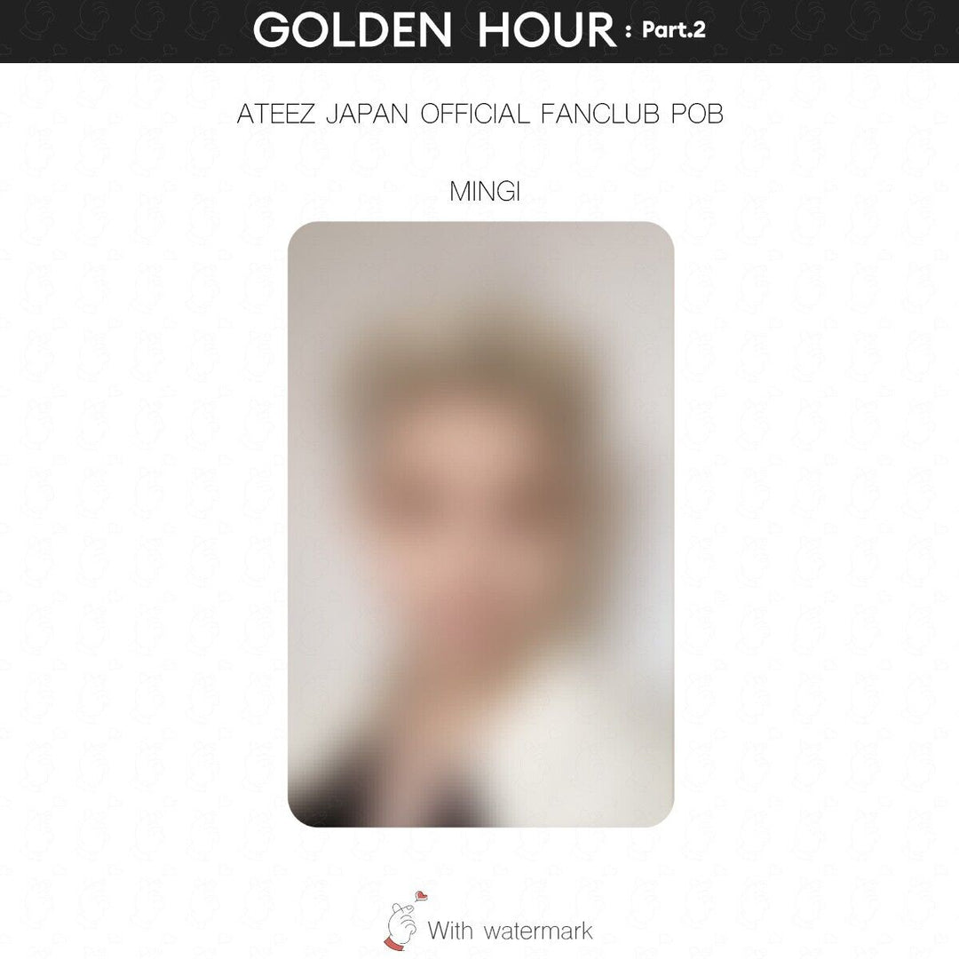 PRE ATEEZ GOLDEN HOUR Part.2 JAPAN STORE BENEFIT POB PHOTOCARD JPFC UMS HMV pt2