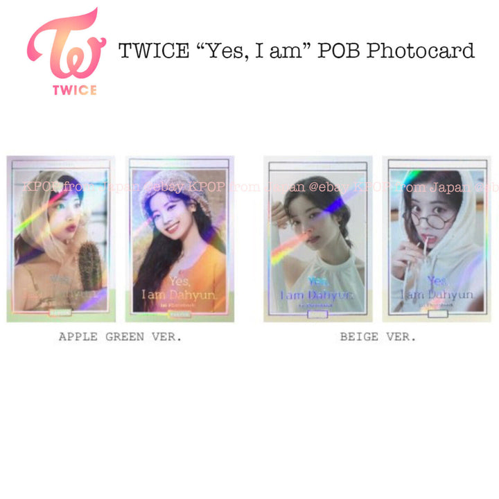 TWICE Yes I am Photocard Mina Sana Dahyun Jihyo Tzuyu Chaeyoung