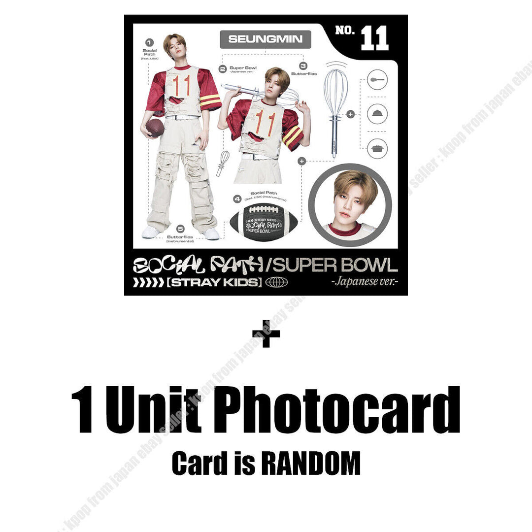 Stray Kids Social Path JAPAN A B Standard Solo FC POB Unit photocard Album