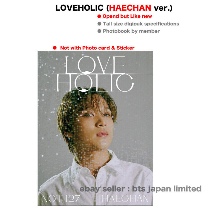 NCT 127 LOVEHOLIC Not with Photocard & Sticker TAEYONG HAECHAN JAEHYUN