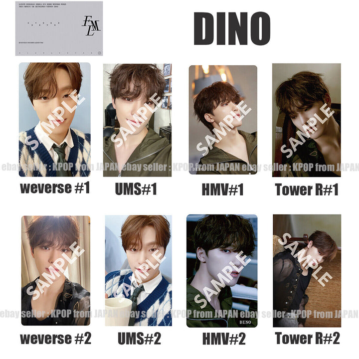 DINO SEVENTEEN FML POB photocard CARAT weverse UMS HMV Tower records