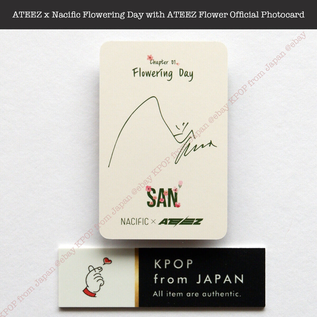 ATEEZ x Nacific Flowering Day with ATEEZ Flower Official Photocard