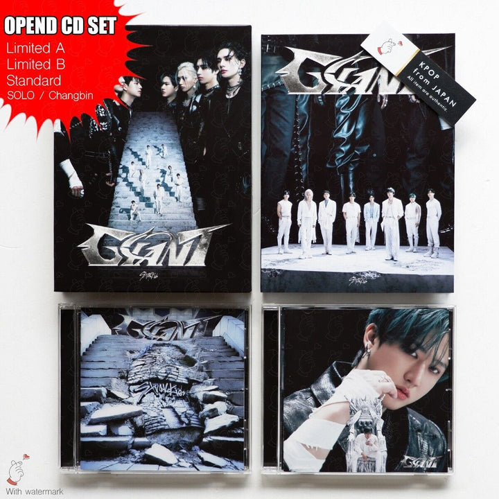 OPENED CHANGBIN STRAY KIDS GIANT LIMITED A , B , STANDARD , SOLO 4CD SET JAPAN