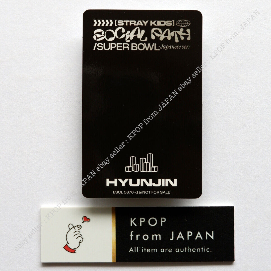 Hyunjin Stray Kids Social Path Official Photocard JAPAN POB FC Photo card Fan