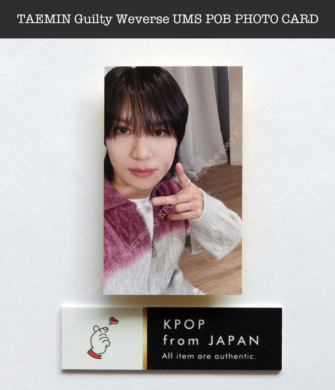 TAEMIN Guilty Weverse / UMS Japan limited Official POB Photocard Universal Music