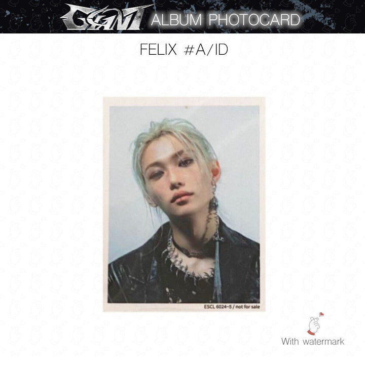 FELIX STRAY KIDS GIANT JAPAN ALBUM PHOTOCARD POB LUCKY DRAW SOLO SONY