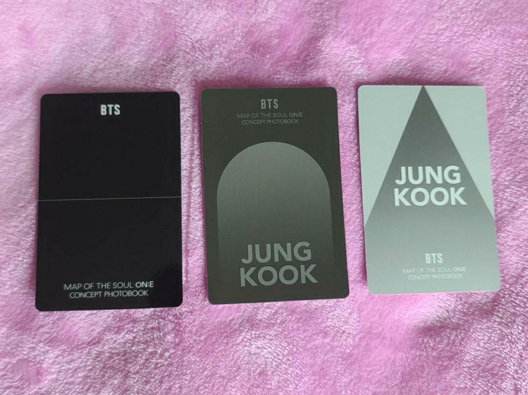 BTS Jungkook CLUE ROUTE HOLOGRAM MAP OF THE SOUL MOS ONE CONCEPT BOOK Photo card