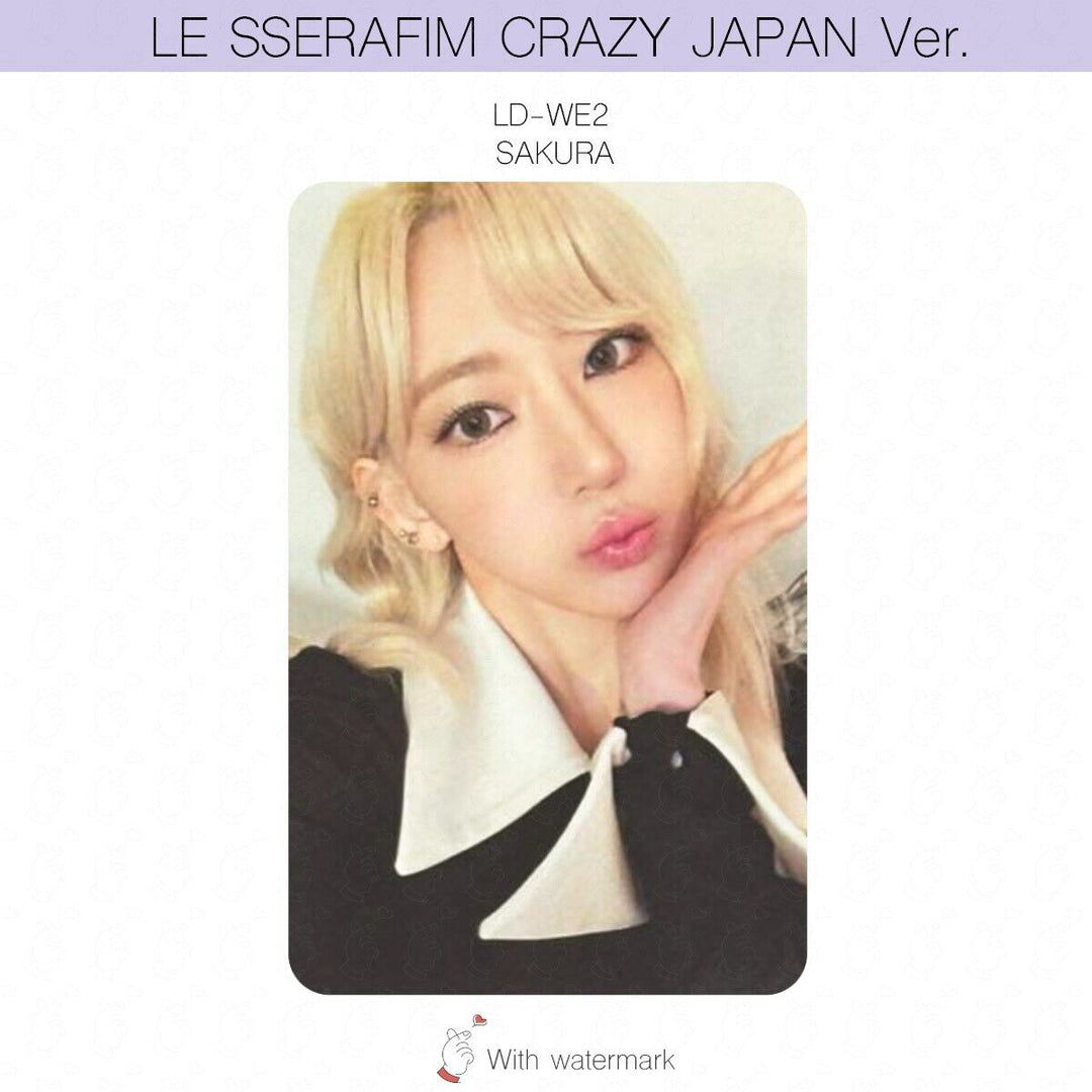 LE SSERAFIM CRAZY JAPAN ver. ALBUM POB LUCKY DRAW PHOTOCARD WEVERSE UMS HMV UNIT