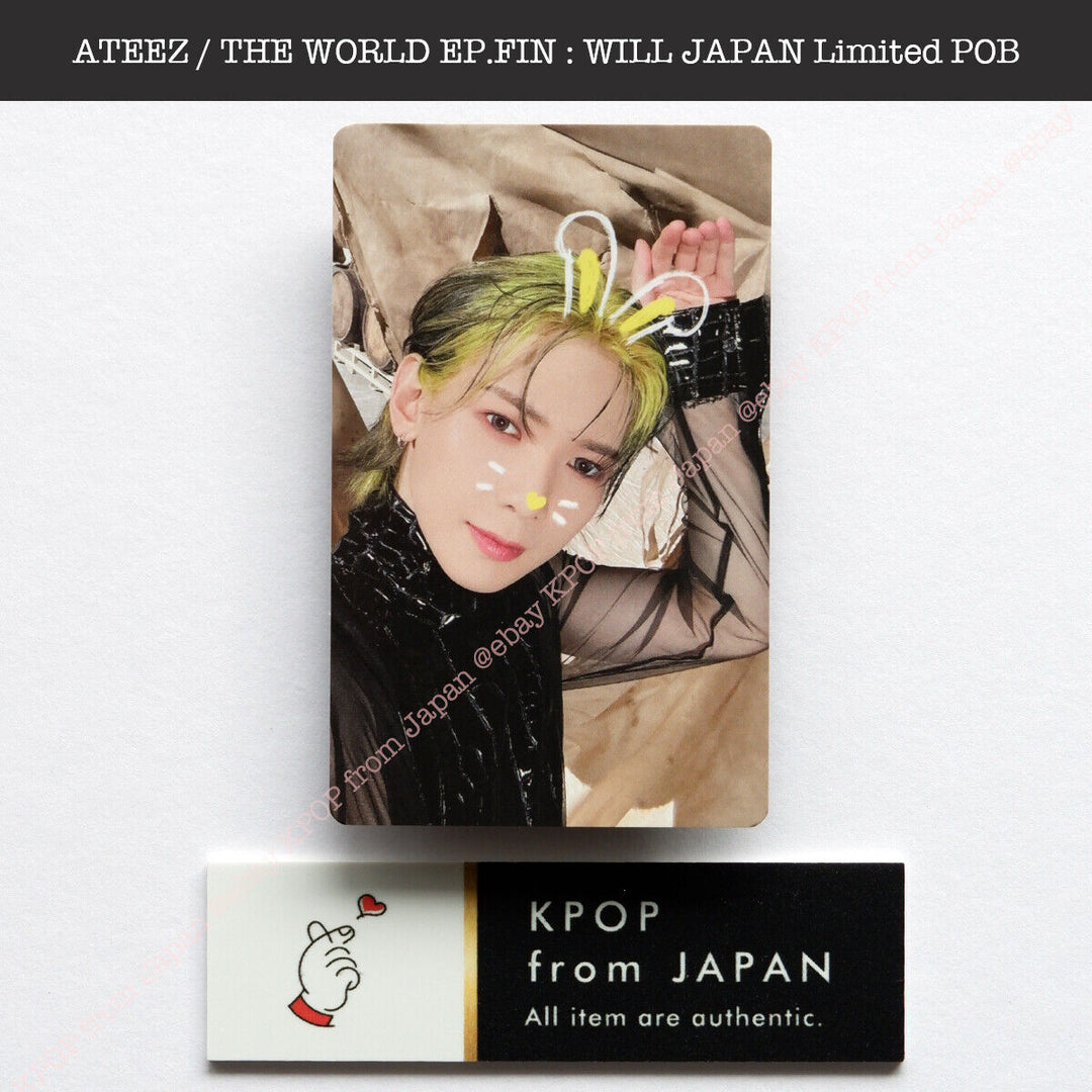 ATEEZ THE WORLD EP.FIN : WILL Japan POB Official Photocard Tower record HMV JPFC