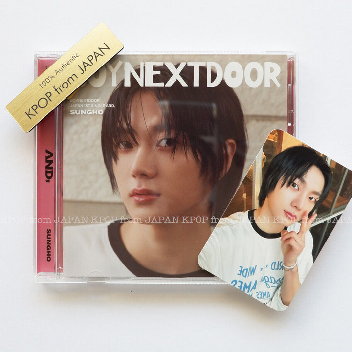 BOYNEXTDOOR AND, AND Japan SOLO CD + Photocard set JAEHYUN TAESUN LEEHAN SUNGHO