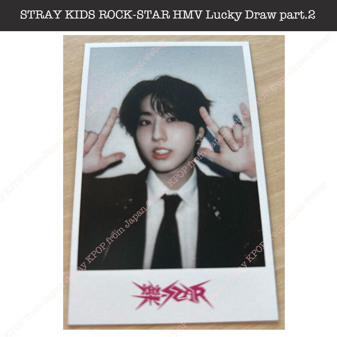 Stray kids ROCK-STAR Japan Limited HMV Sorteo parte.2 Tarjeta fotográfica oficial 