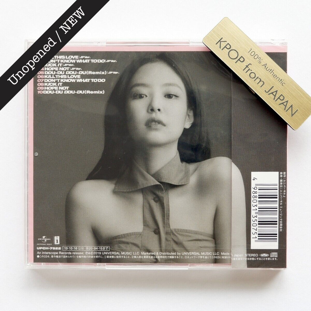 Unopened JENNIE BLACKPINK KILL THIS LOVE JP version JAPAN Album Brand new