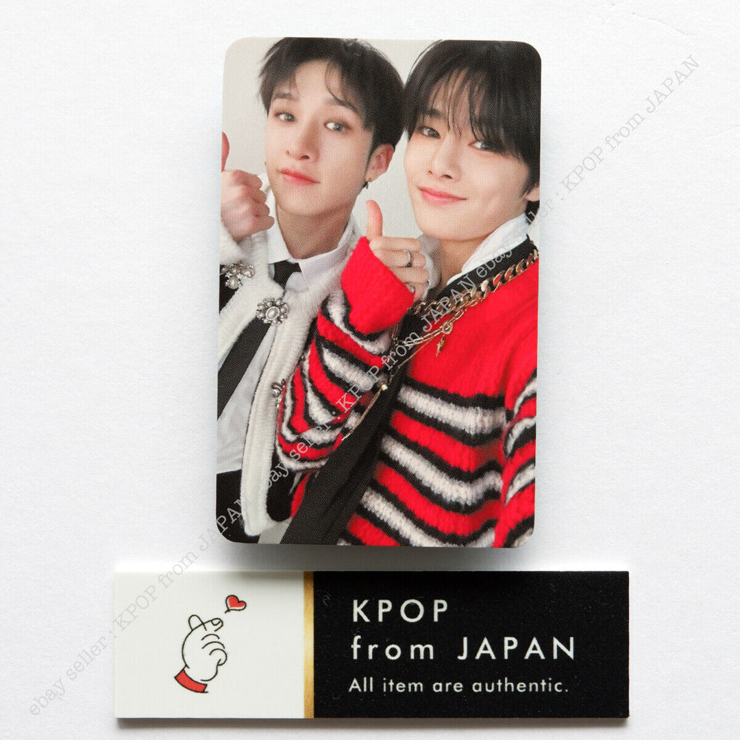 Tarjeta fotográfica oficial de la unidad POB de Stray Kids Social Path JAPÓN Hyunjin Han Bang chan 