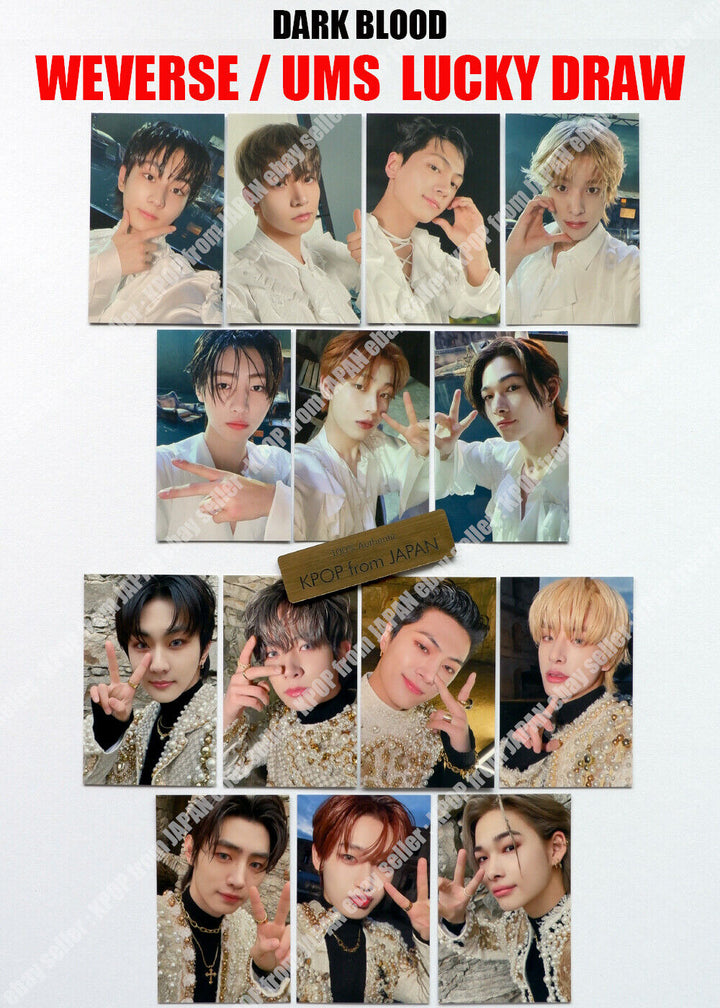 ENHYPEN DARK BLOOD Weverse UMS Japan limited Lucky draw Official Photocard POB