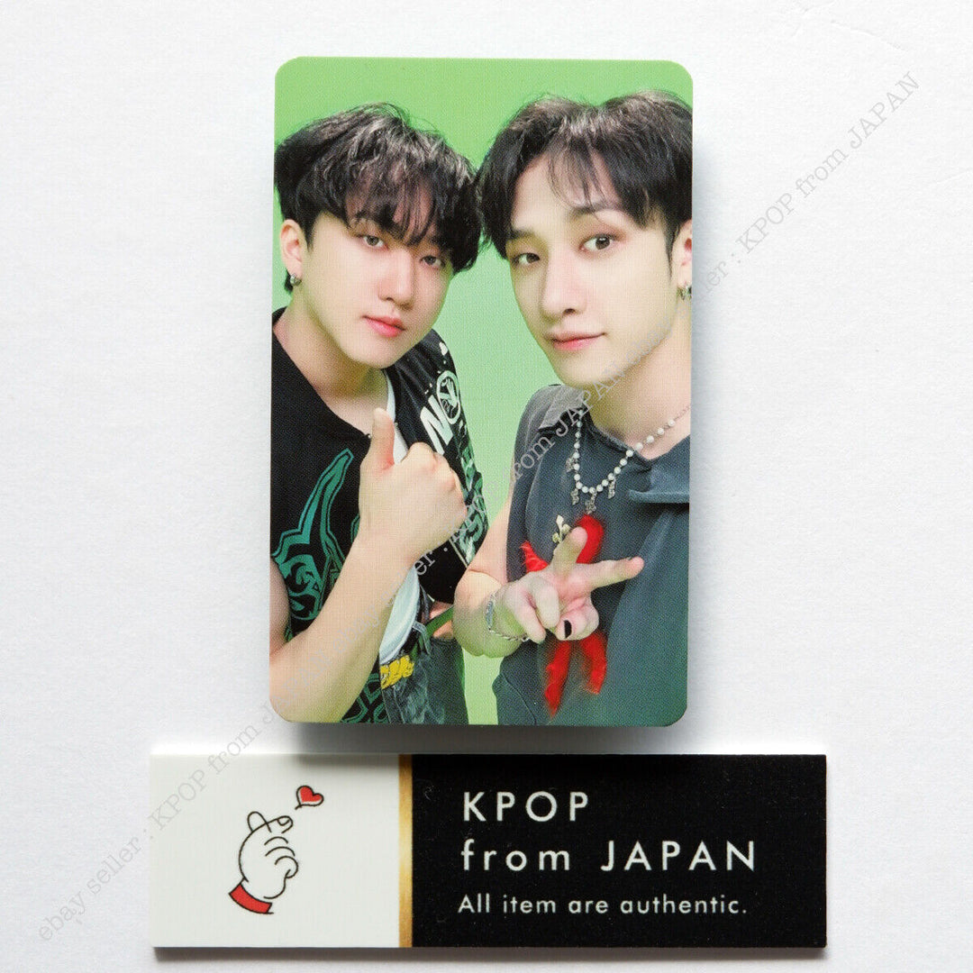 Tarjeta fotográfica oficial de la unidad POB de Stray Kids Social Path JAPÓN Hyunjin Han Bang chan 