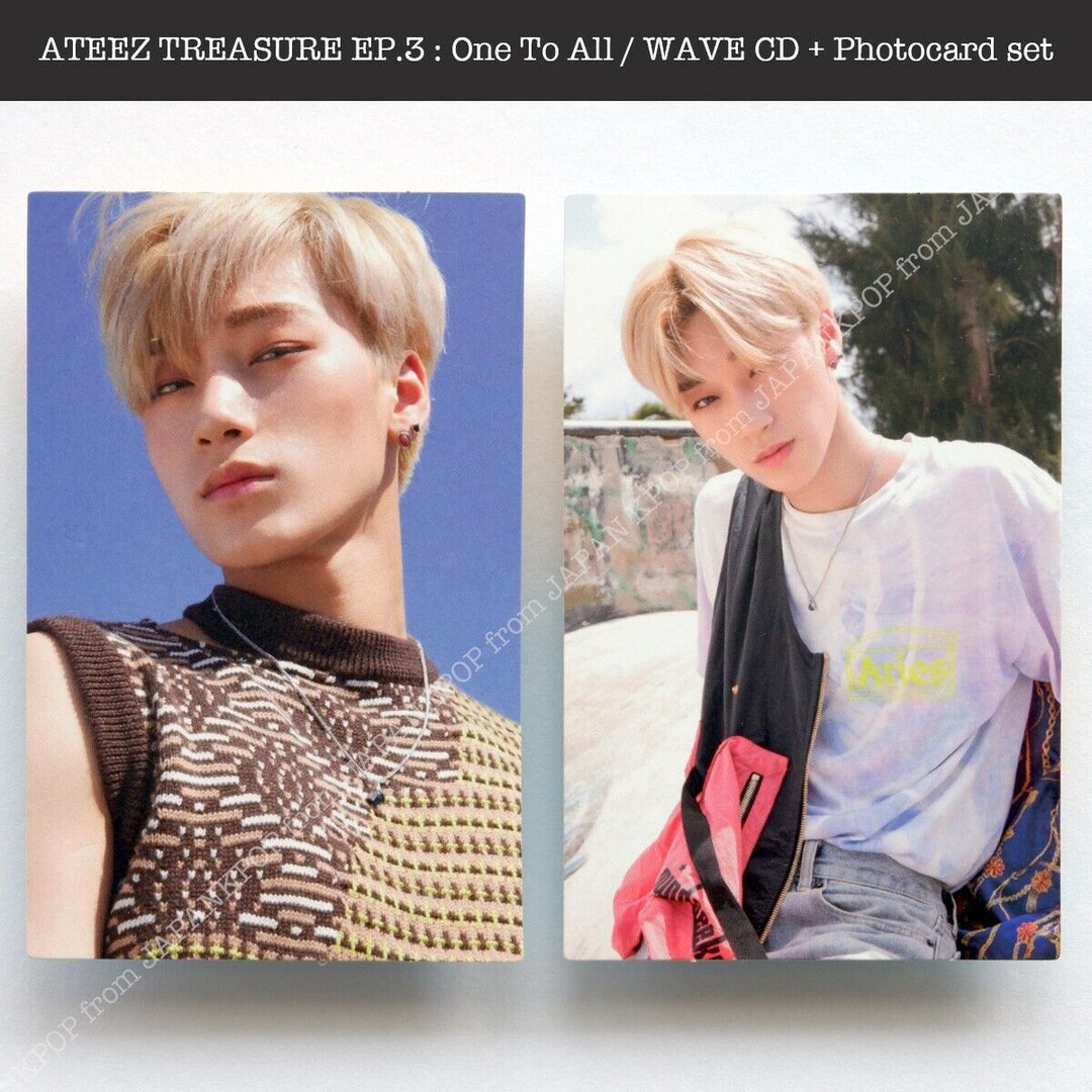 SAN ATEEZ TREASURE EP.3 : One To All / WAVE ver. Album + Photocard ATINY Japan