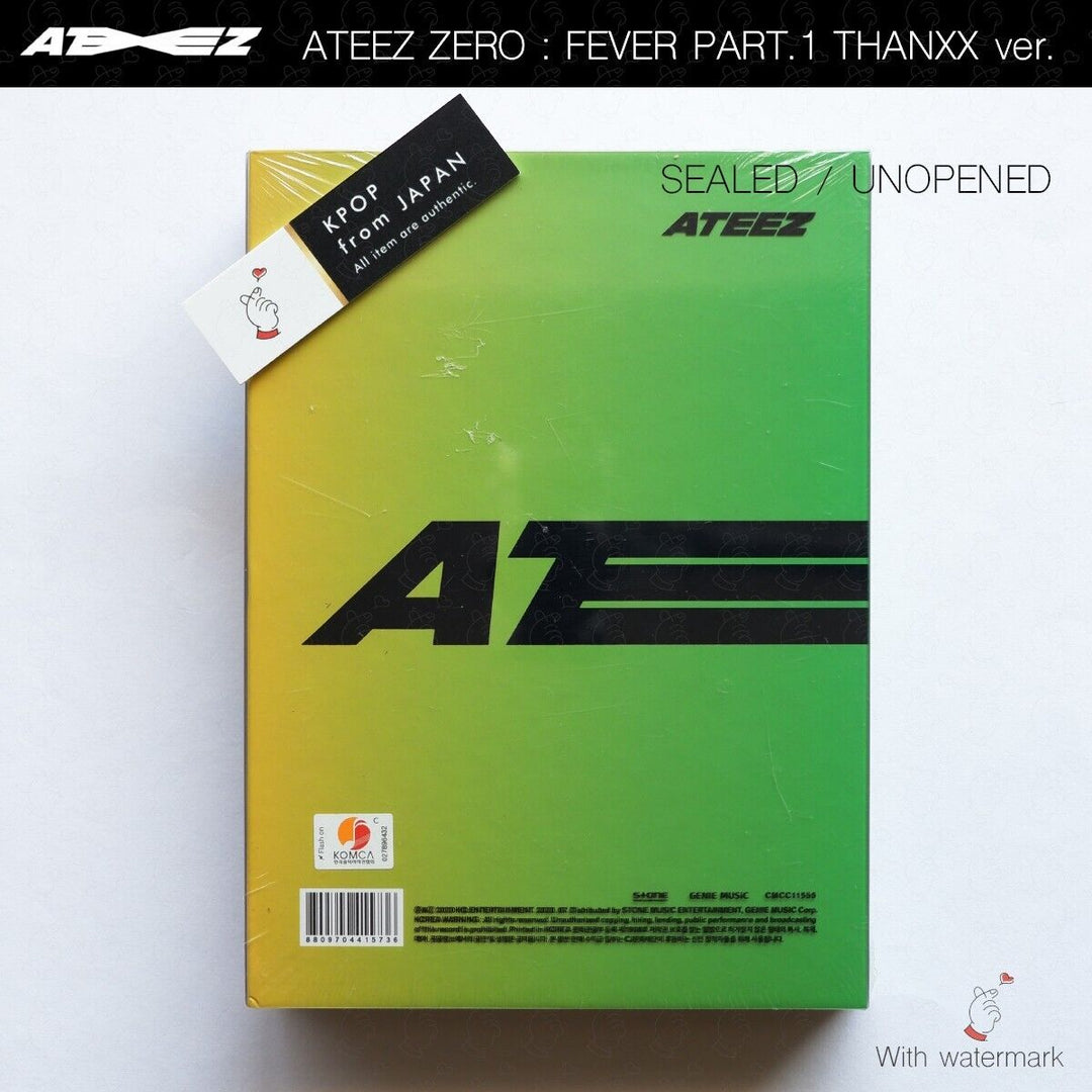 SEALED ATEEZ Zero Fever Part.1 THANXX INCEPTION DIARY ver. 3Types Full Set