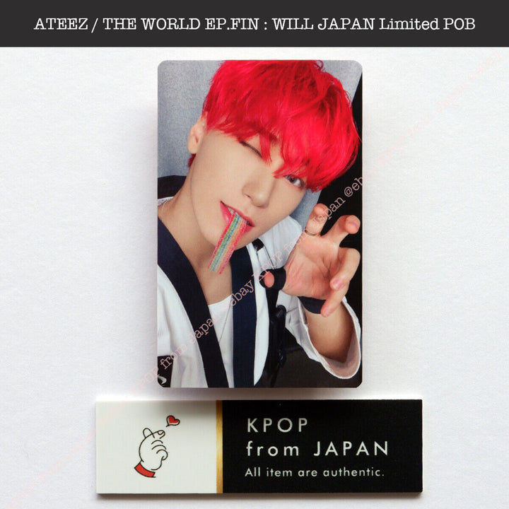 ATEEZ THE WORLD EP.FIN : WILL Japan POB Official Photocard Tower record HMV JPFC