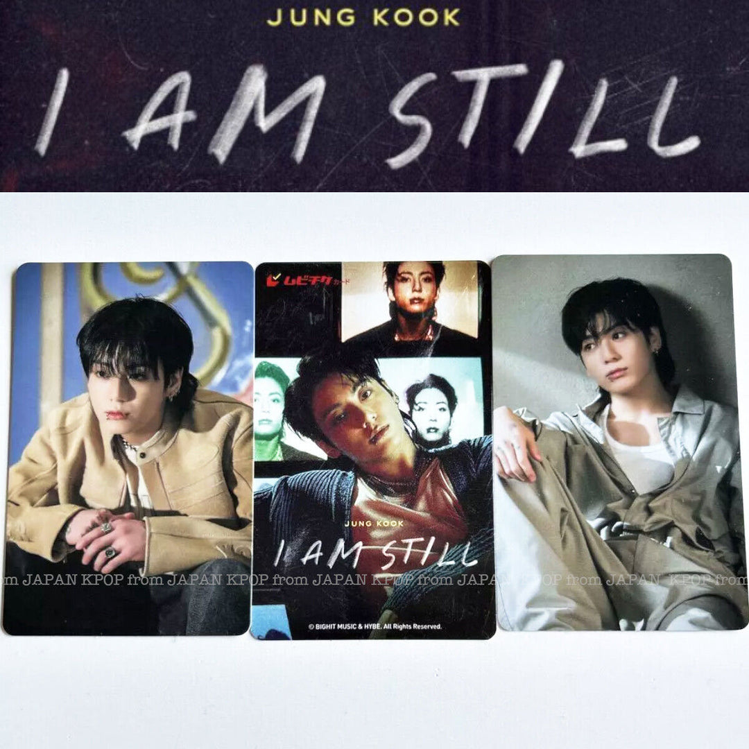 PRE JUNG KOOK I AM STILL MOVIE JAPAN BENEFIT PHOTOCARD CINEMA JK GOLDEN BTS POB