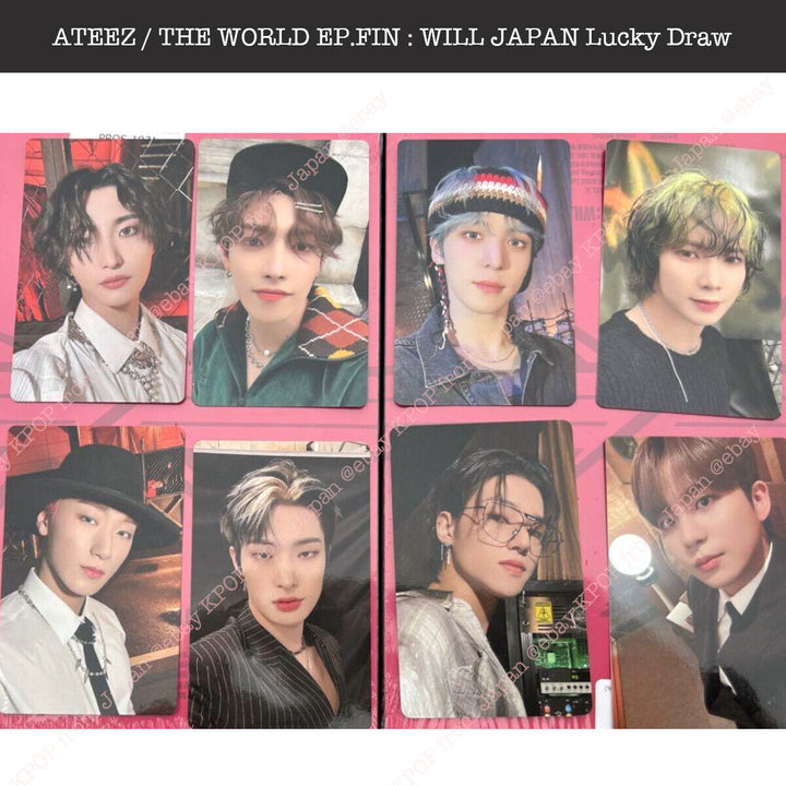 ATEEZ THE WORLD EP.FIN : WILL Tower record Japan Lucky draw Loto Photocard PC