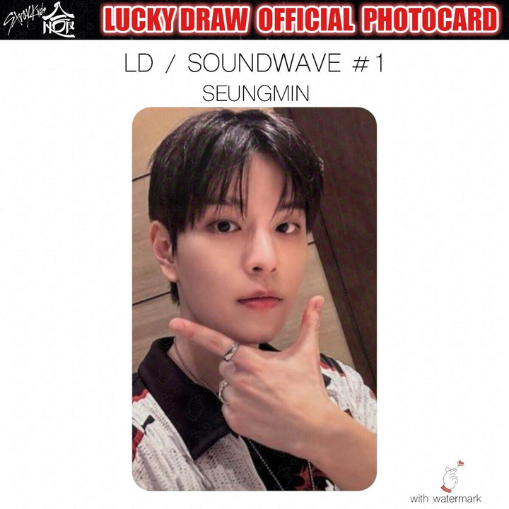 PRE STRAY KIDS HOP LUCKY DRAW SOUNDWAVE POP-UP OFFICIAL PHOTOCARD POLAROID POPUP