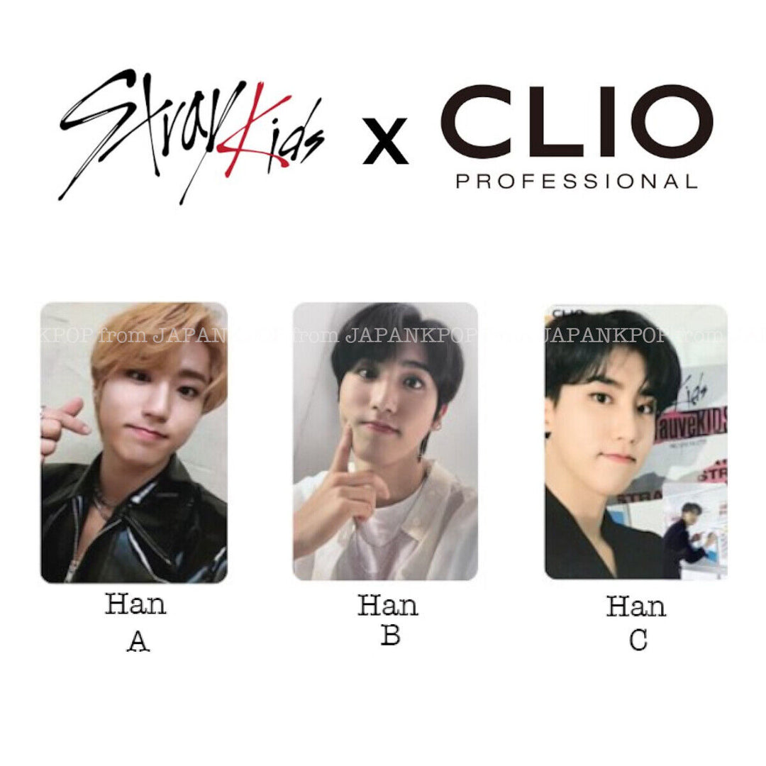 Stray kids CLIO Official Photo card Bang chan Lee know Han Felix seungmin I.N