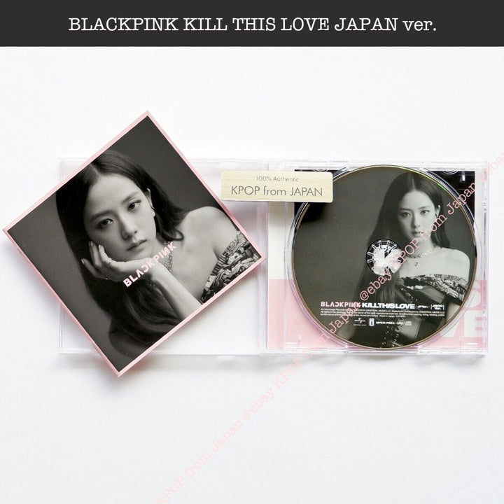 JISOO BLACKPINK KILL THIS LOVE Versión JP CD + Tarjeta fotográfica oficial Álbum JAPÓN 