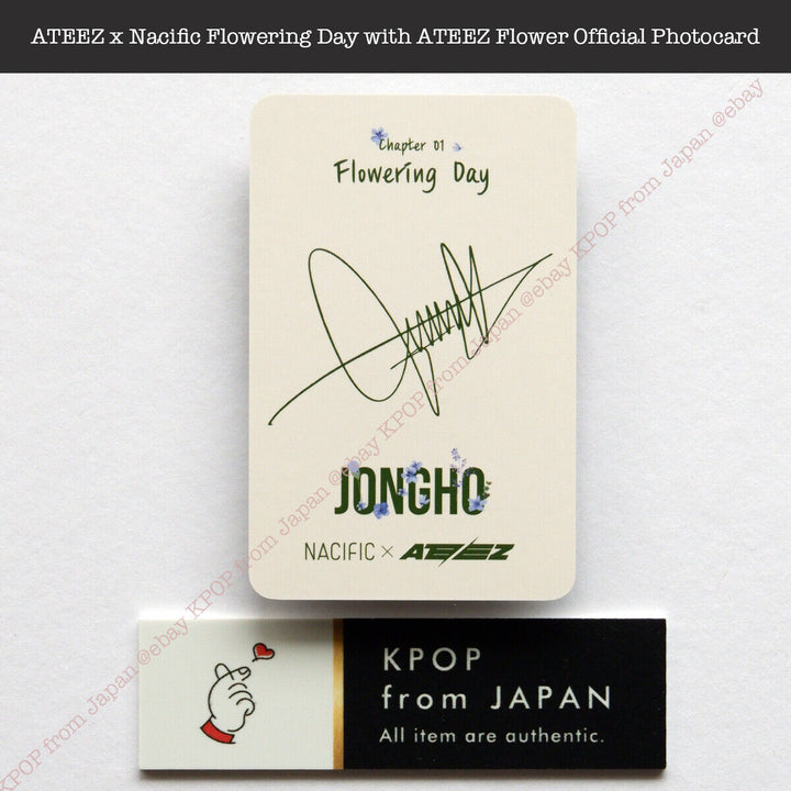 ATEEZ x Nacific Flowering Day with ATEEZ Flower Official Photocard