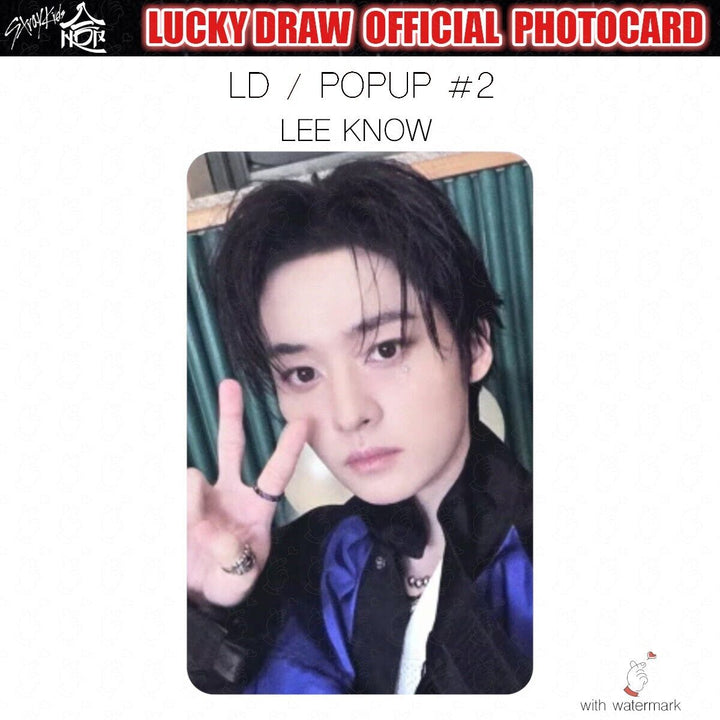 PRE STRAY KIDS HOP LUCKY DRAW SOUNDWAVE POP-UP OFFICIAL PHOTOCARD POLAROID POPUP